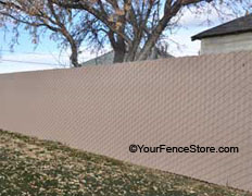 Beige Privacy Link Fence