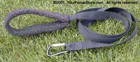 Black Fleece Dog Leash