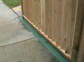 Wood Fence Weed Barrier