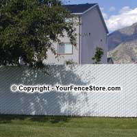 Privacy Link - includes slats and the chain link fence fabric