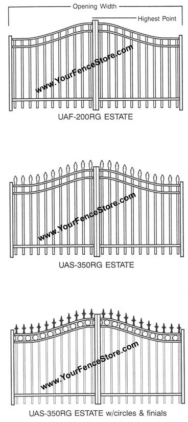 Custom Arched Aluminum Gate