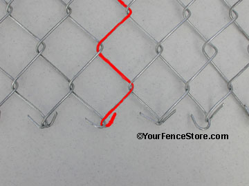 Chain Link Fence - Cork Screw No 1