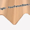 End view of the privacy ridged fence Slat - M Slat or W Slat shape