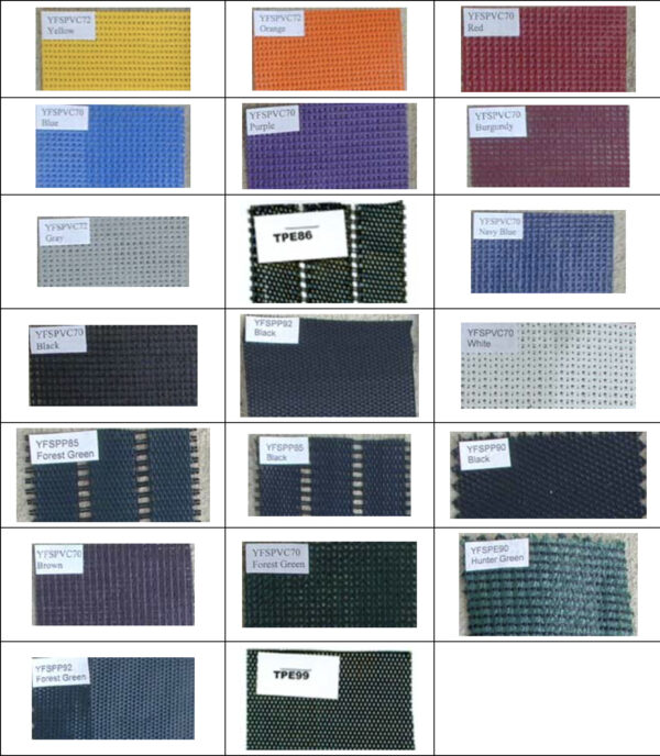 Wind Screen Samples