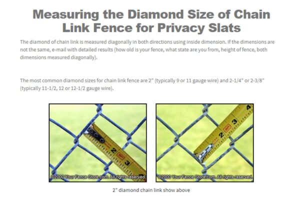 Bottom Lock Fence Slat for Chain Link Fence Double Wall - Bottom Locking 75% Privacy - Image 10